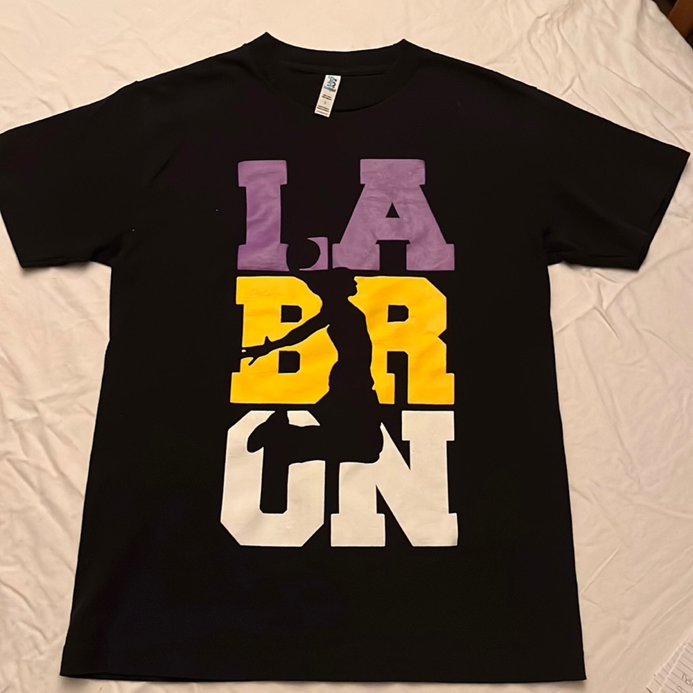 Teestyled Small Black, Purple & Gold LABRON T-Shirt